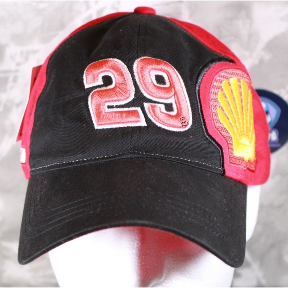 Rare Sample NASCAR Kevin‎ Harvick #29 Racing Hat Black Red Shell Racing